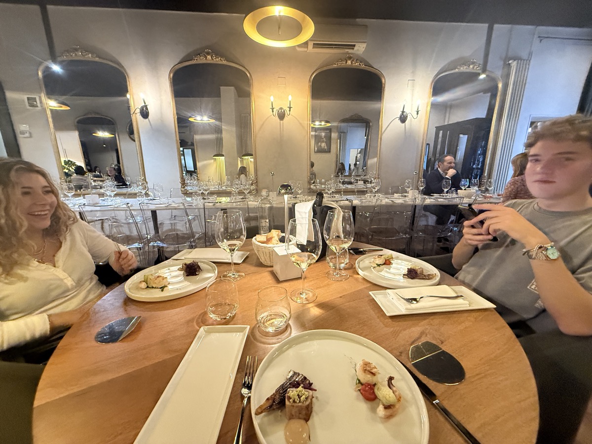 Dinner at Pescheria Aldrovandi