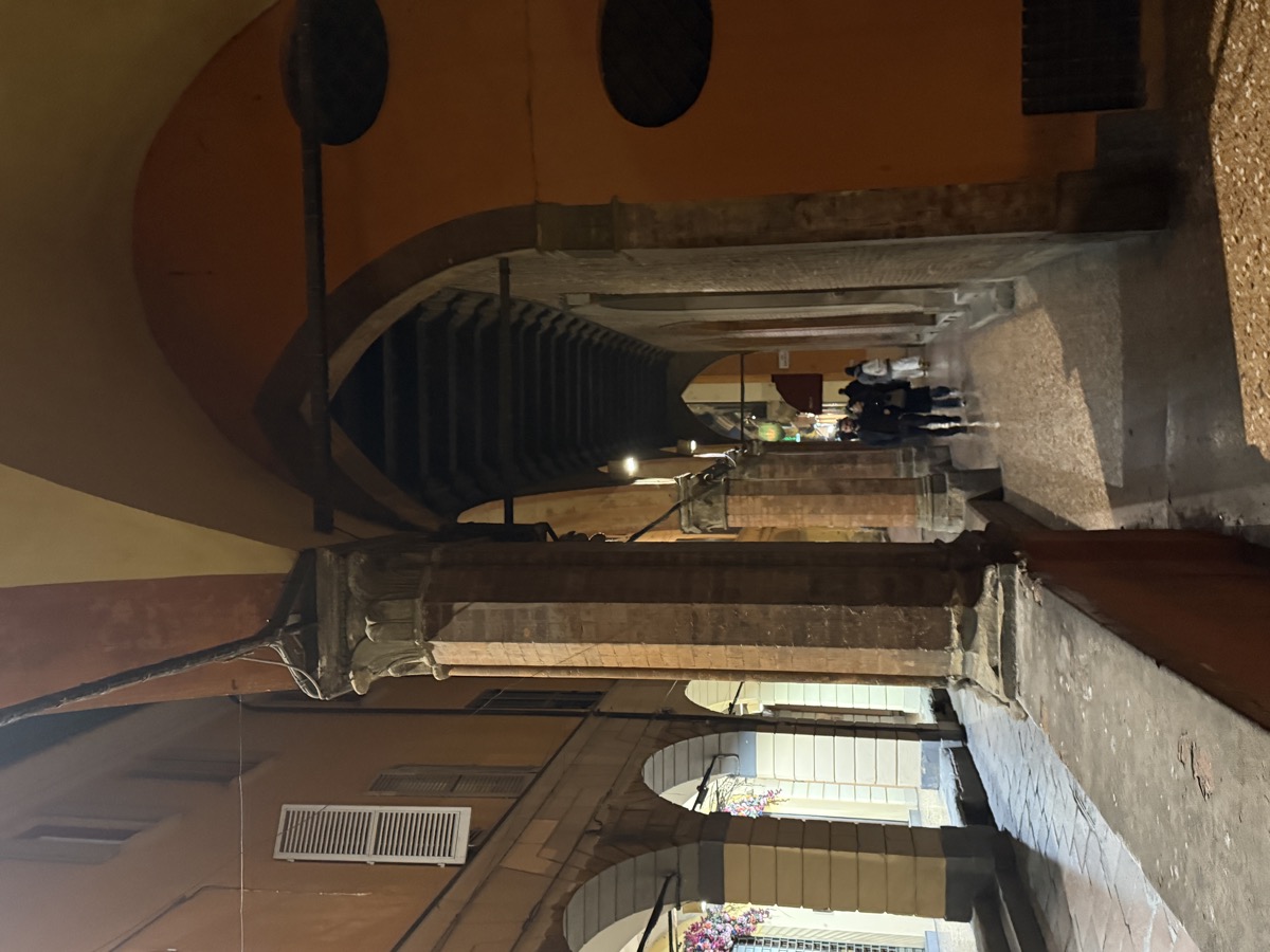 Porticoes at night